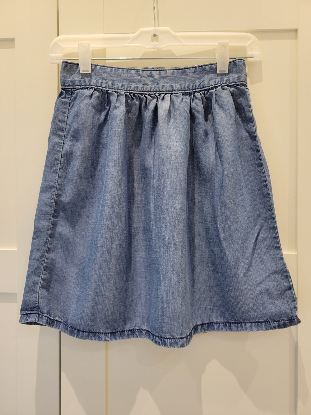 Madewell Light Blue Denim A-Line Skirt